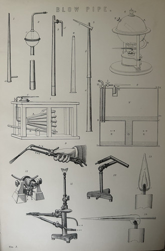 Antique print blowpipe - antique,