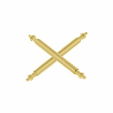 2 GOLD SPRING BAR PIN FOR