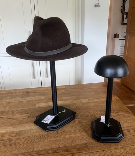 Pair wooden style turned - of,