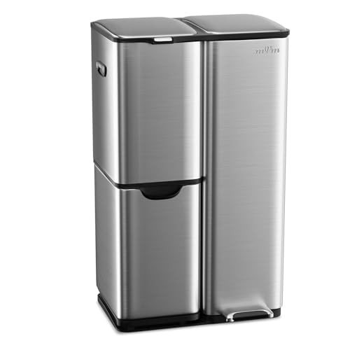 Kitchen bin 60l triple - ,