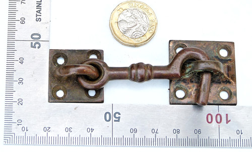 Solid brass cabin - brass, hook