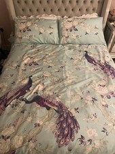 Laura Ashley Duck egg Belvedere Double Bedding with 2 pillow cases 
