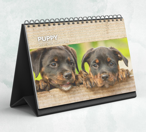 Puppy desk calendar - puppy,