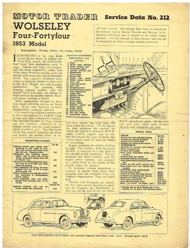 Wolseley four fortyfour 44 - wolseley, four-fortyfour