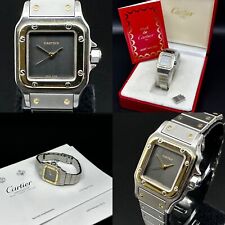 Ladies Cartier Santos Carrée 0902 with Service Papers, Box plus Cartier Warranty