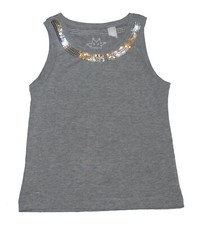 Marie Chantal Grey Sequined Vest Top Various Sizes NEW (comes up small)