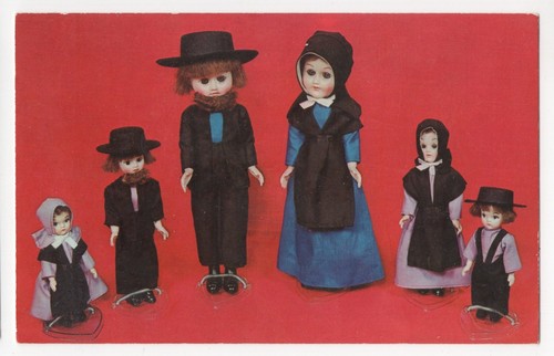 Amish dolls postcard - dolls,