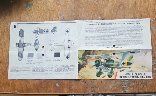 Vintage airfix henschel hs - vintage,