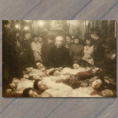 Postcard victorian mourning - victorian,