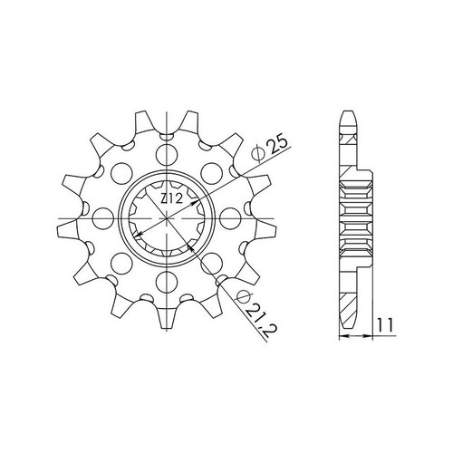 Sgr sprocket p520 d13 - sgr, p520-d13