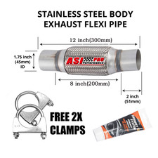 Clamp On 45mm x 300mm Exhaust