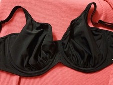32G Black Panache Bikini Top. Double Layer. No Padding Underwired. Full coverage