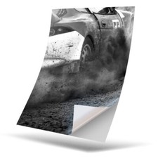Vinyl sticker bw - -,