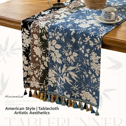 Floral chenille table for - chenille,