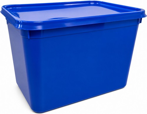Blue ice cream - cream, container