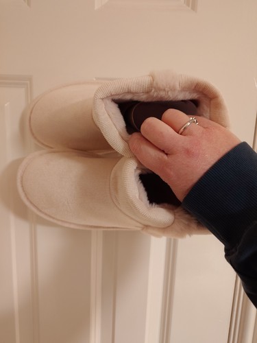 George light pink cosy slipper - george,