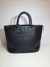 Gap Womens Black Leather Handbag Shopper Bag Tote Bag Medium