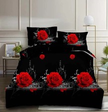 4 Piece 3D Design Duvet Cover