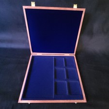 Rare Windsor Mint Collector Coin Holder Box Cherry Wood Presentation Wooden Box