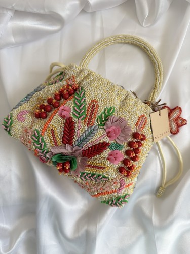 Mirasol cream floral sequin - cream,