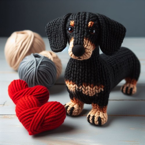 Luxury dachshund birthday card - dachshund,