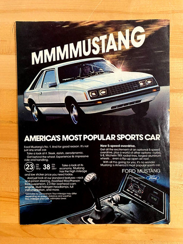 1980 print ford mustang - print,