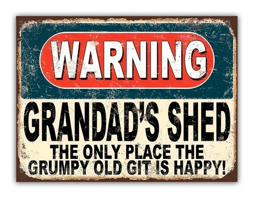 Grandads shed metal garage - metal,