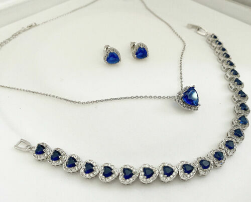 White gold finish heart