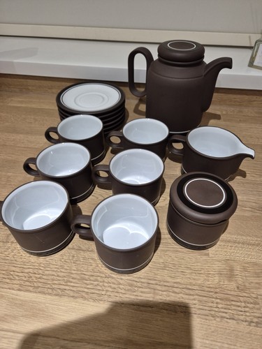 Hornsea contrast tea set - hornsea, 1976