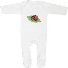 'Ladybug on Leaf' Baby Romper