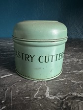 Complete Set Of 1960's Tala Vintage Pastry Round Cutters In Original yellow Tin