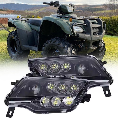 Black led headlights assembly - black,