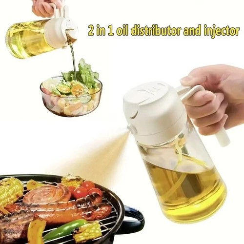 Oil spray bottle - 2-in-1,