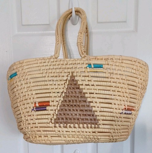 Vintage handmade large straw - vintage,