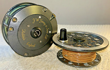 Salmon Fly Reel J W YOUNG & SONS 1500 Series with Spare Spool 4 1/4” Dia