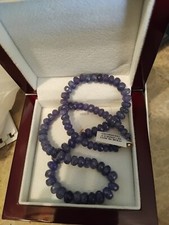 9ct gold tanzanite necklace