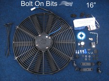 Electric Cooling Radiator Fan Kit Defender Td5 1998-'06 Thermostat Adjustable