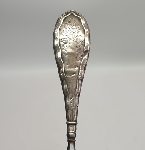 Antique sterling silver button - antique,
