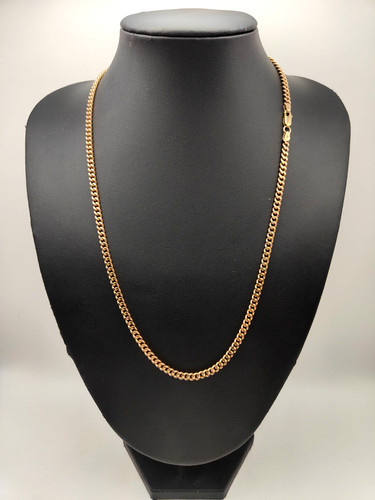 Solid 9ct yellow gold curb - 9ct,