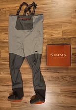 Simms Freestone Waders XL Stockingfoot Smoke Men's 12-13 Foot Fishing Chest