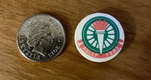 Union badge aslef 1982 - union,