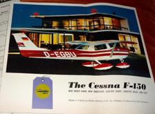 CESSNA F-150 circa 1967 COLOUR SALES BROCHURE.