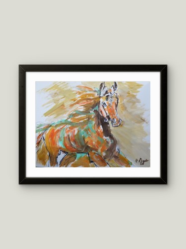 Original horse painting - horse,