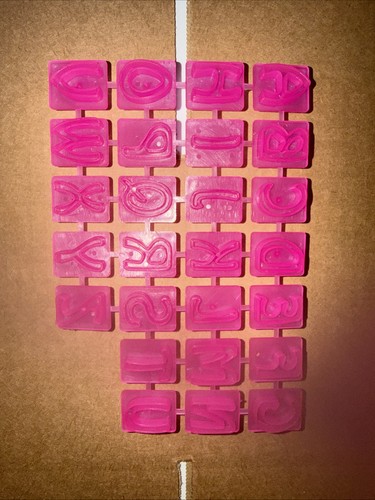 Plastic letter cutters for - cutters,