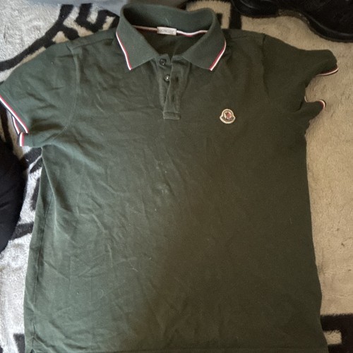 Moncler men green polo - moncler,