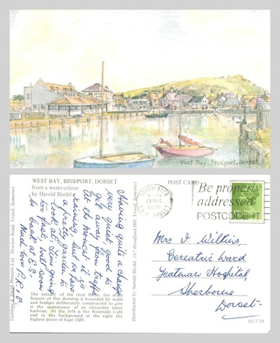 Vintage postcard west bay - -,