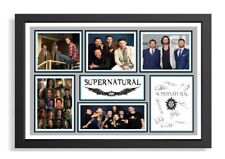 (157) supernatural cast signed photograph unframed/framed TV Memorabilia pp.