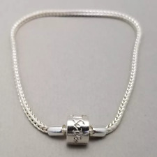 925 Sterling Silver Rhona Sutton Chain Bead Carrier Charm Bracelet 19cm 21cm