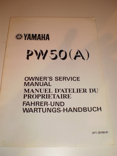 Yamaha pw50 1990 owners - ,