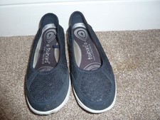 Boulevard Aria DLX MEMORY FOAM Womens Comfort Slip-On Shoes Navy Size 6